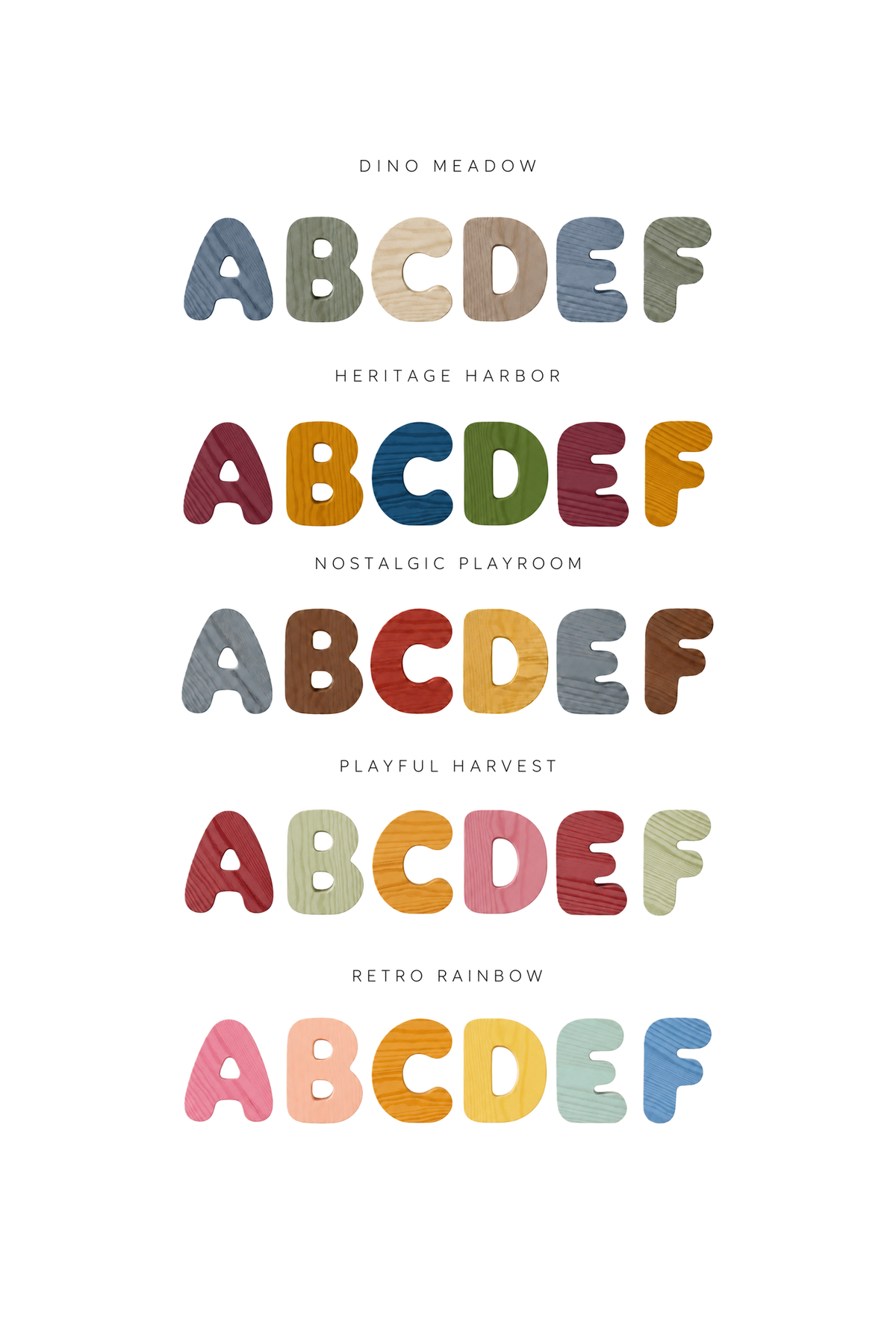 Wooden Bubble Letters | Create Your Own Name