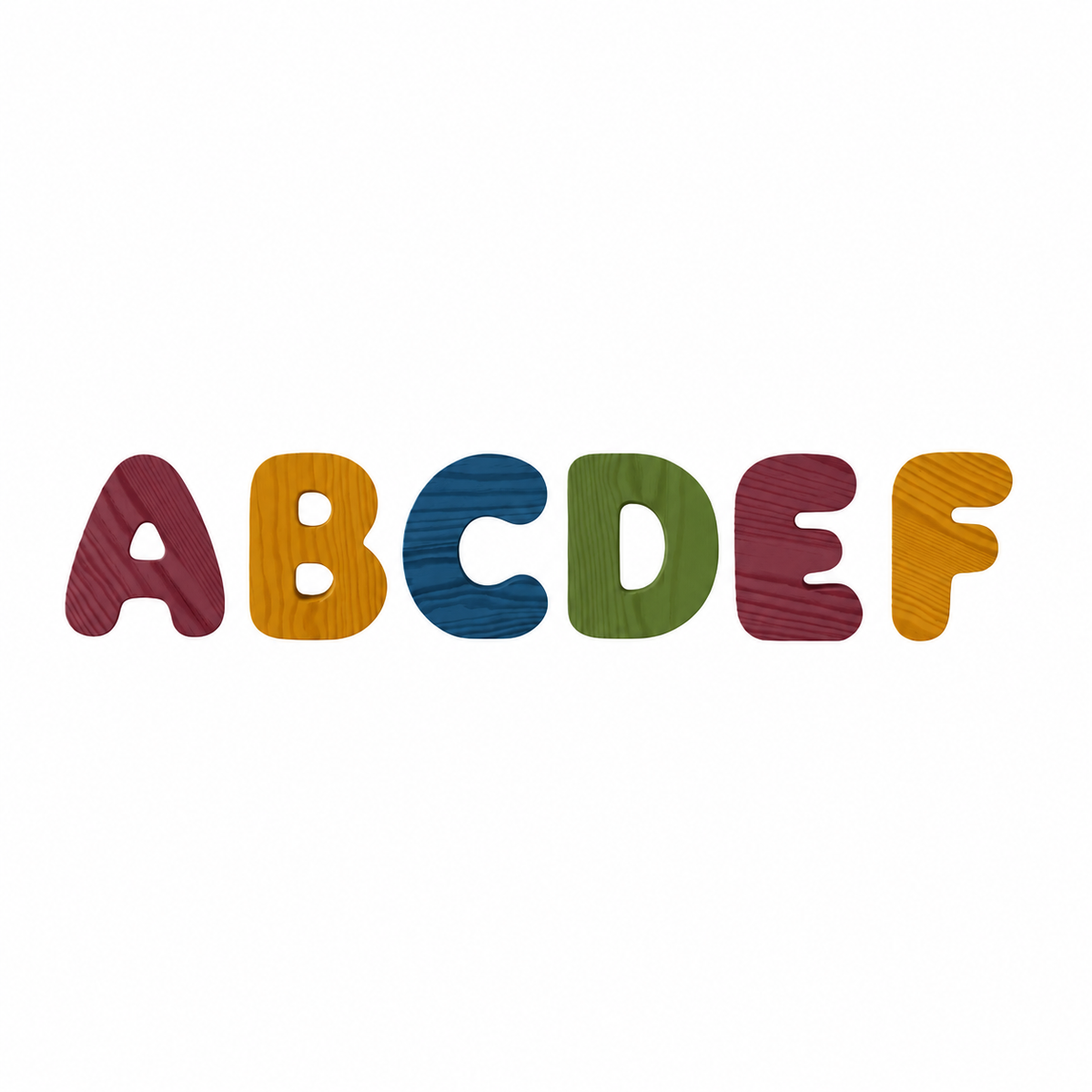 Wooden Bubble Letters | Create Your Own Name