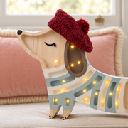 Little Lights Welpen-Dackel-Nachtlicht | Französischer Stil