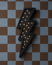 Little Lights Lightning Bolt Night Light | Black