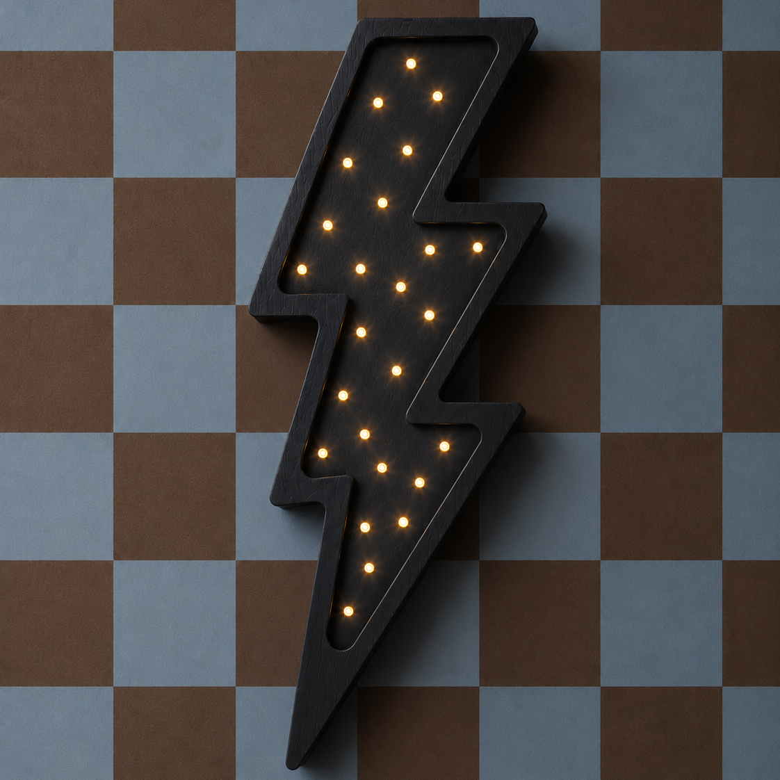 Little Lights Lightning Bolt Night Light | Black