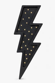 Little Lights Lightning Bolt Night Light | Black