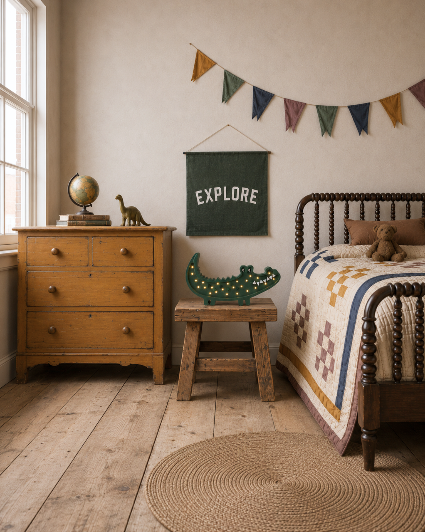 Lampka Nocna Krokodyl Little Lights | Papkin Green