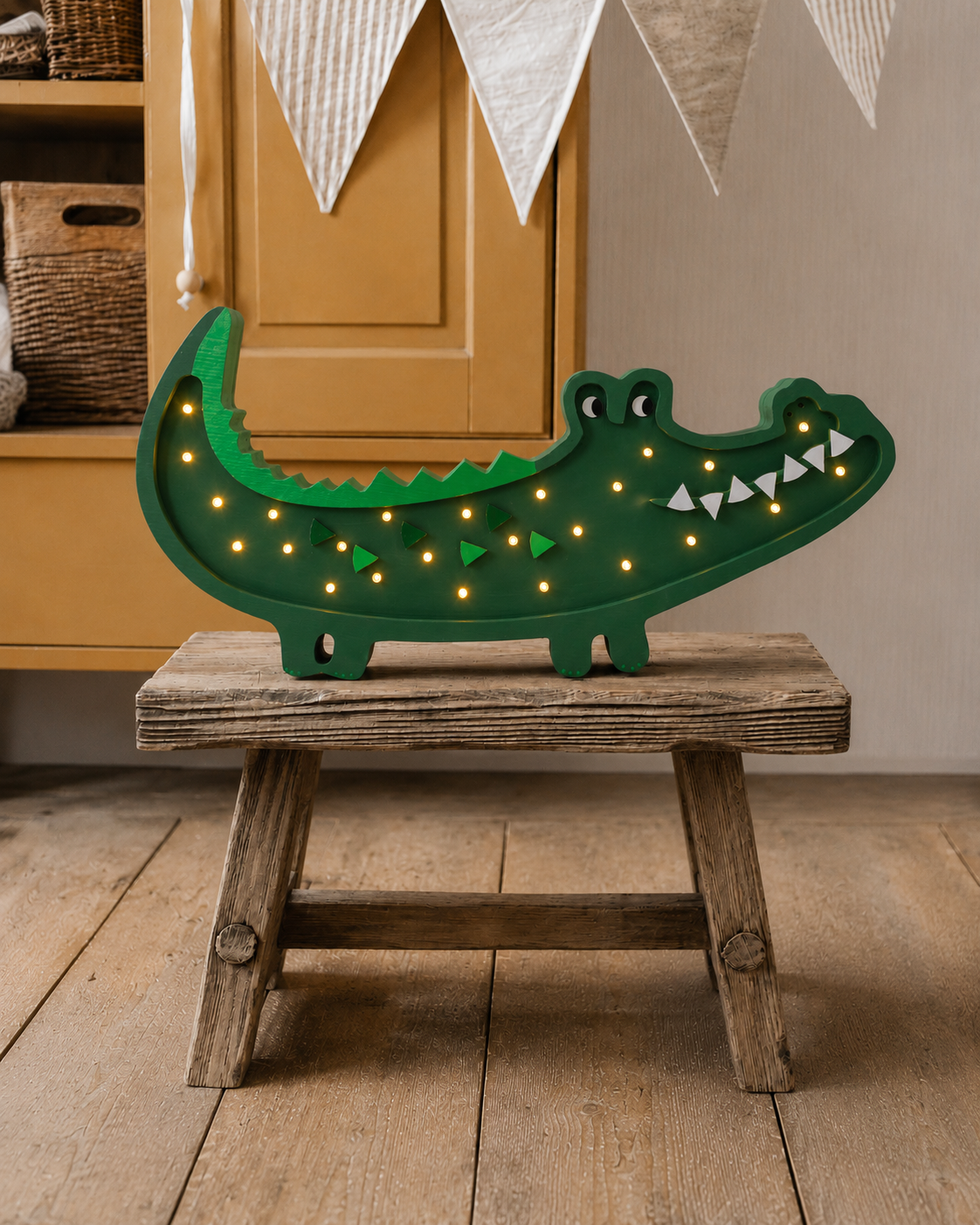Lampka Nocna Krokodyl Little Lights | Papkin Green