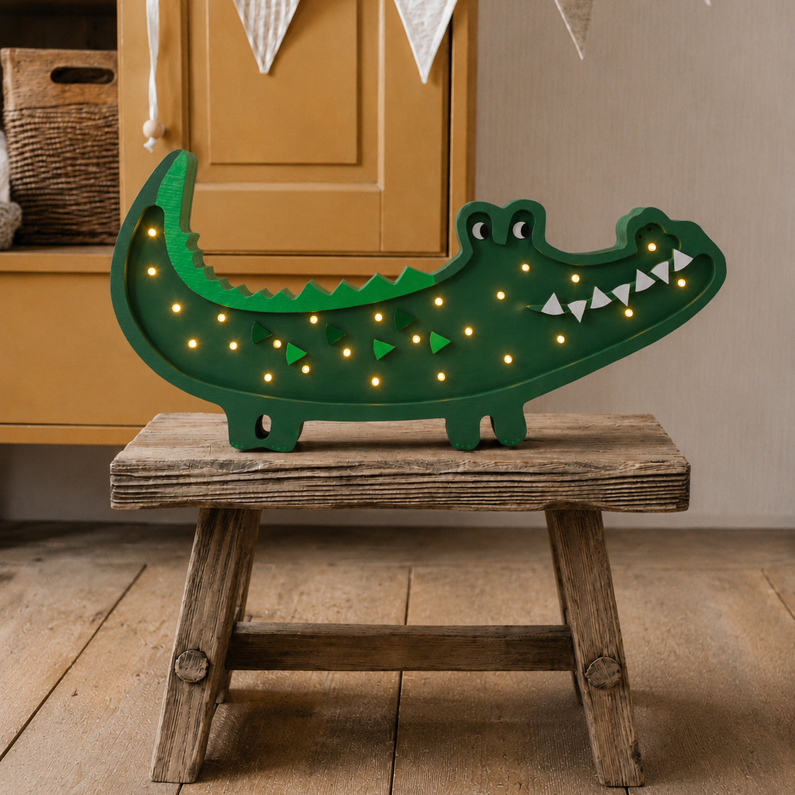 Lampka Nocna Krokodyl Little Lights | Papkin Green