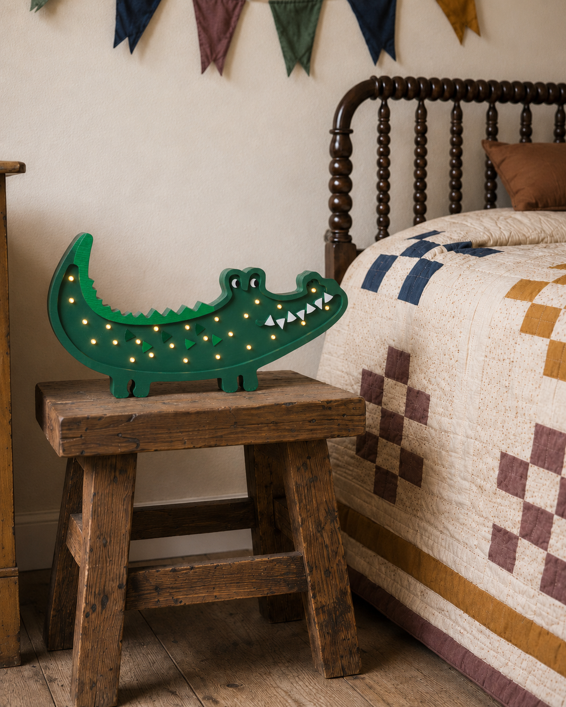 Lampka Nocna Krokodyl Little Lights | Papkin Green