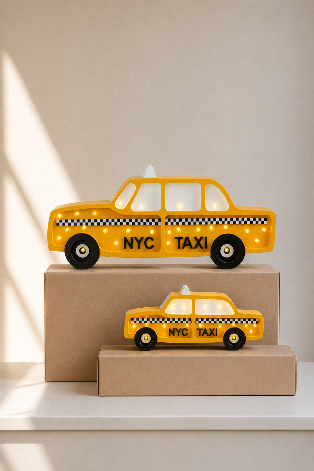 Little Lights NYC Taxi Mini Lampka Nocna | Manhattan Yellow