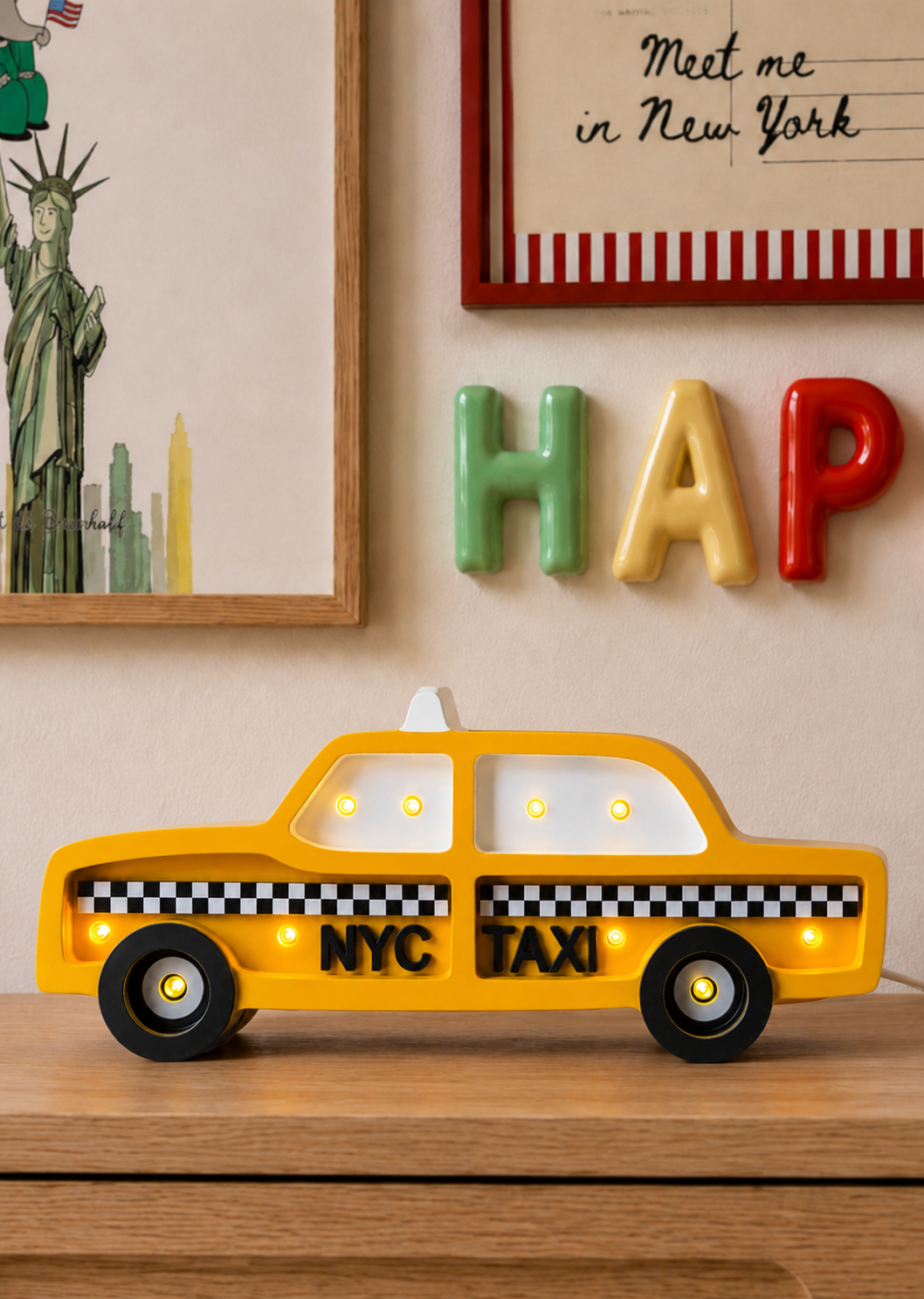 Little Lights NYC Taxi Mini Nachtlicht | Manhattan Yellow