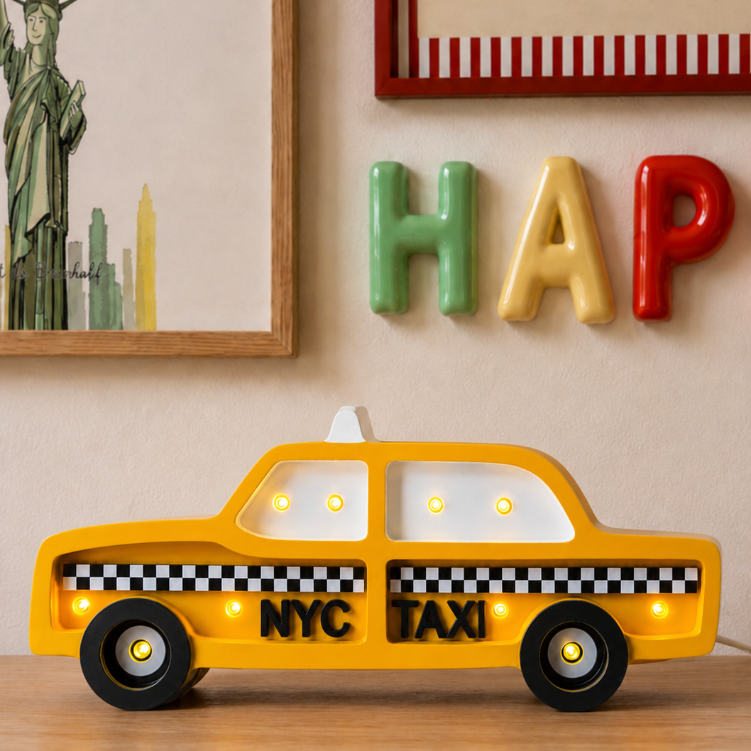 Little Lights NYC Taxi Mini Night Light | Manhattan Yellow