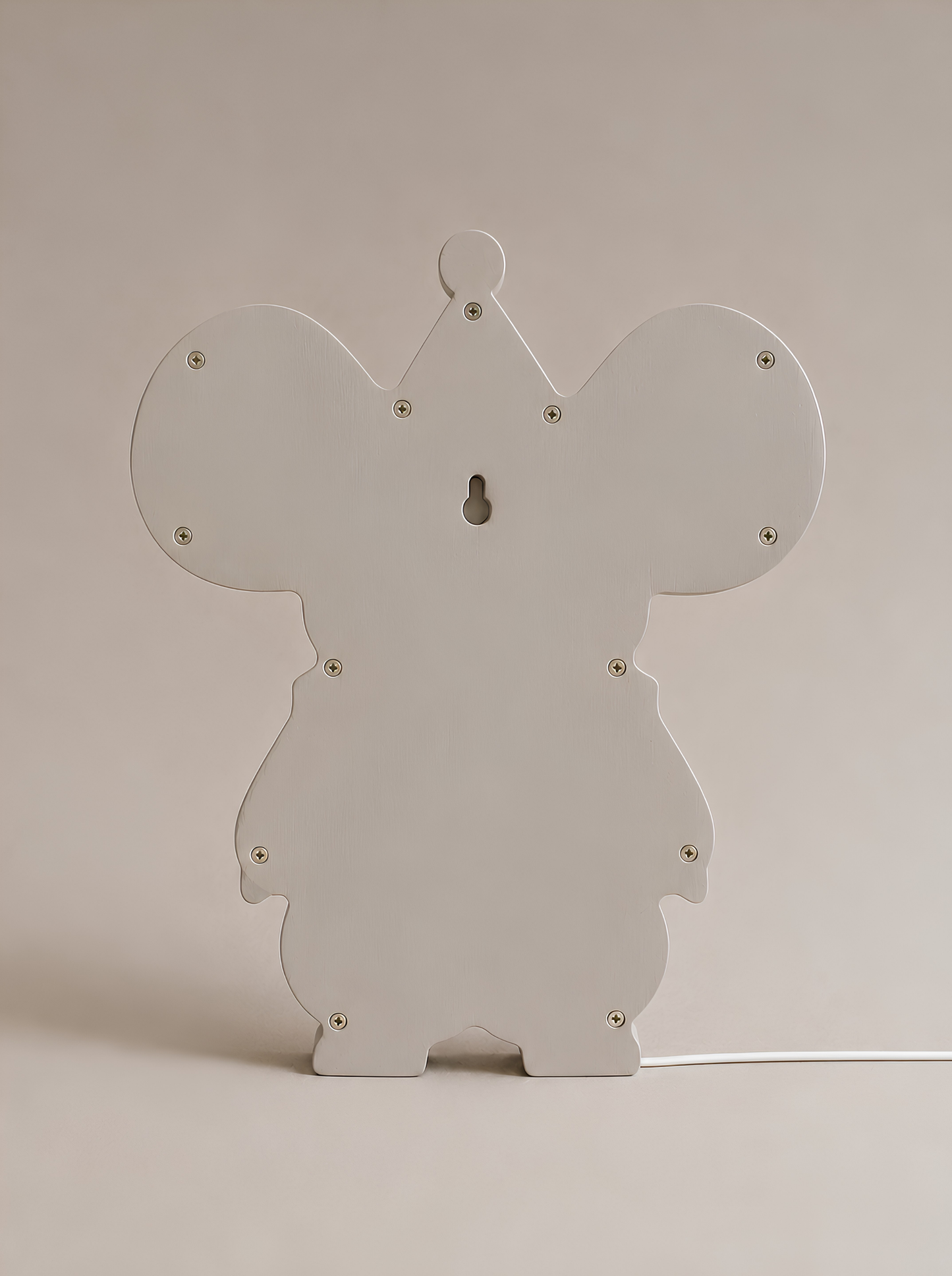 Nachtlicht Maus aus Holz für Kinder, handgefertigte Babyzimmerlampe, Babypartygeschenk, Maus im Maileg-Stil, Zirkus-Motiv, Mädchenzimmer, Rosa, Tierwanddeko