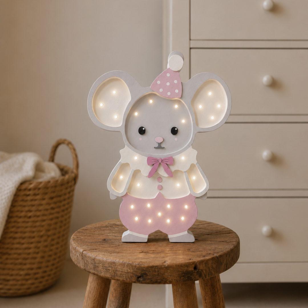 Little Lights Märchenfreund Maus Rose | Marshmallow Rosa