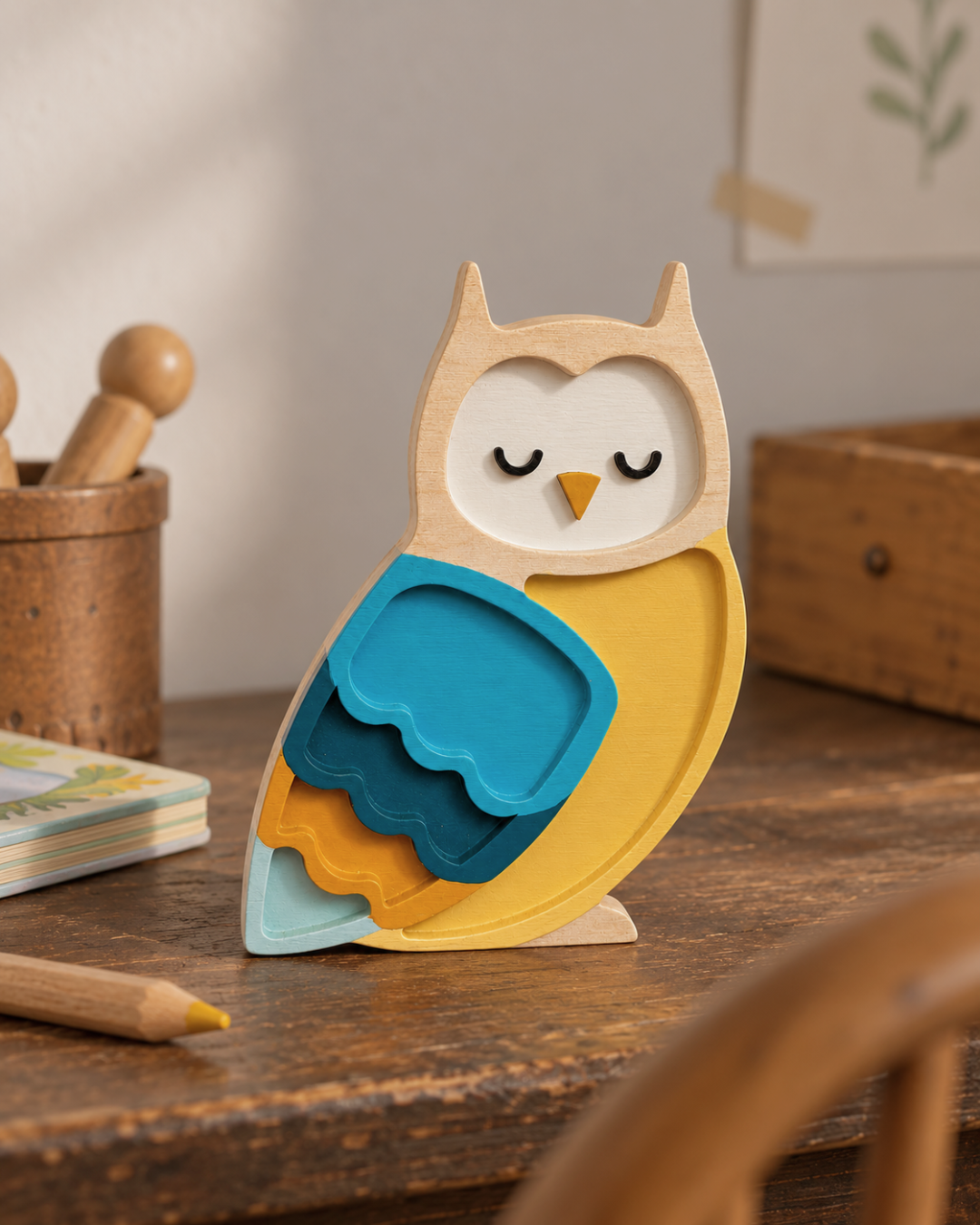 Little Lights Crafty Kit – DIY Wooden Owl