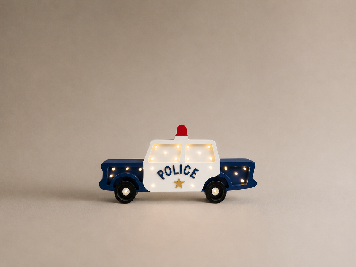 Little Lights Police Car Night Light | Vintage Navy