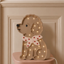 Little Lights Poodle Dog Lotta Night Light | Red Hearts on Pink