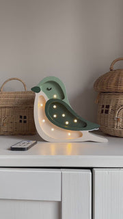Little Lights Bird Mini Night Light | Pistachio Cream