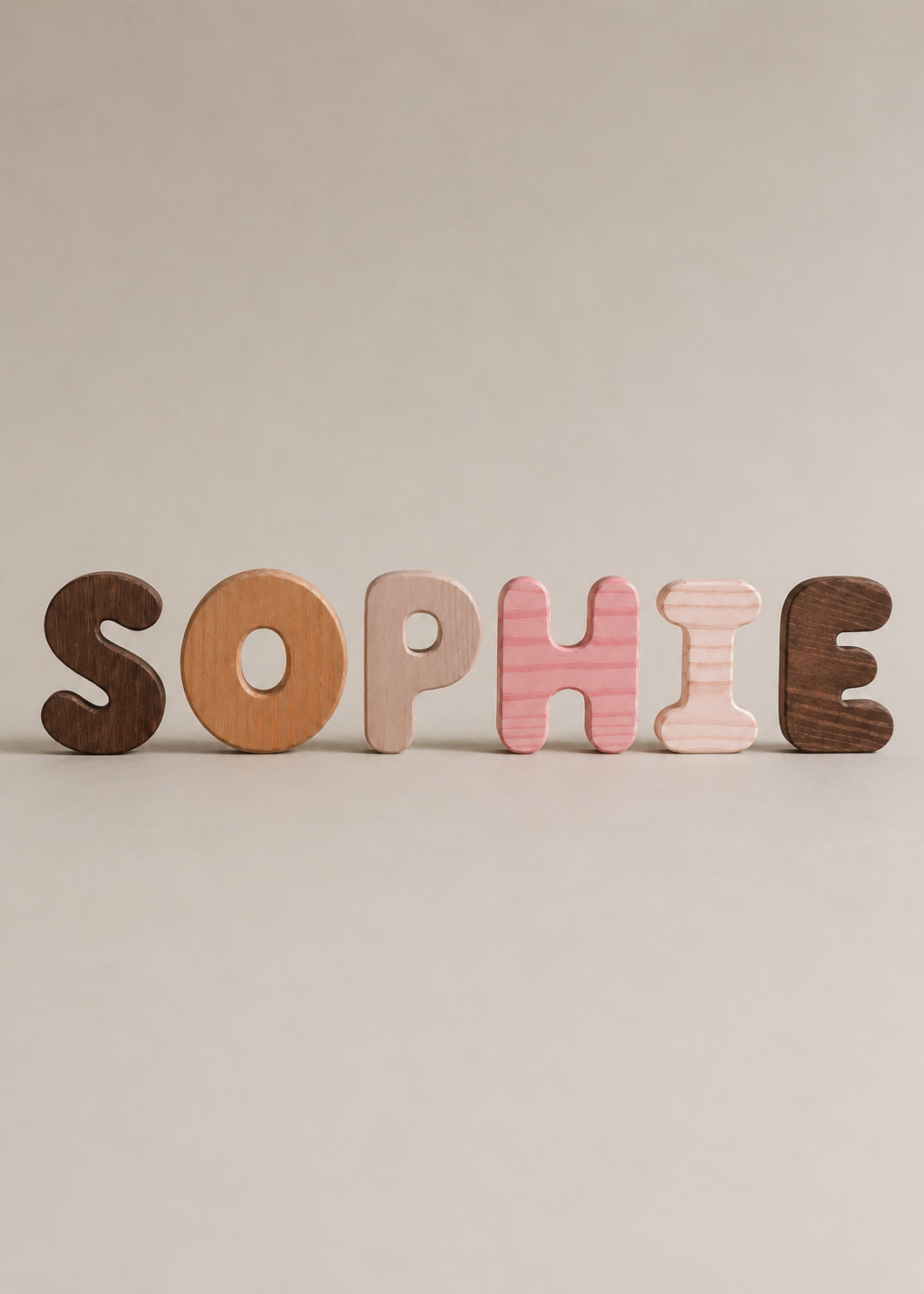 Wooden Bubble Letters | Create Your Own Name