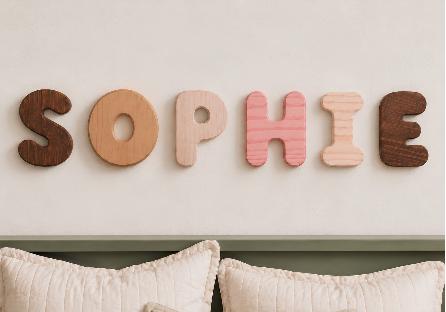 Wooden Bubble Letters | Create Your Own Name
