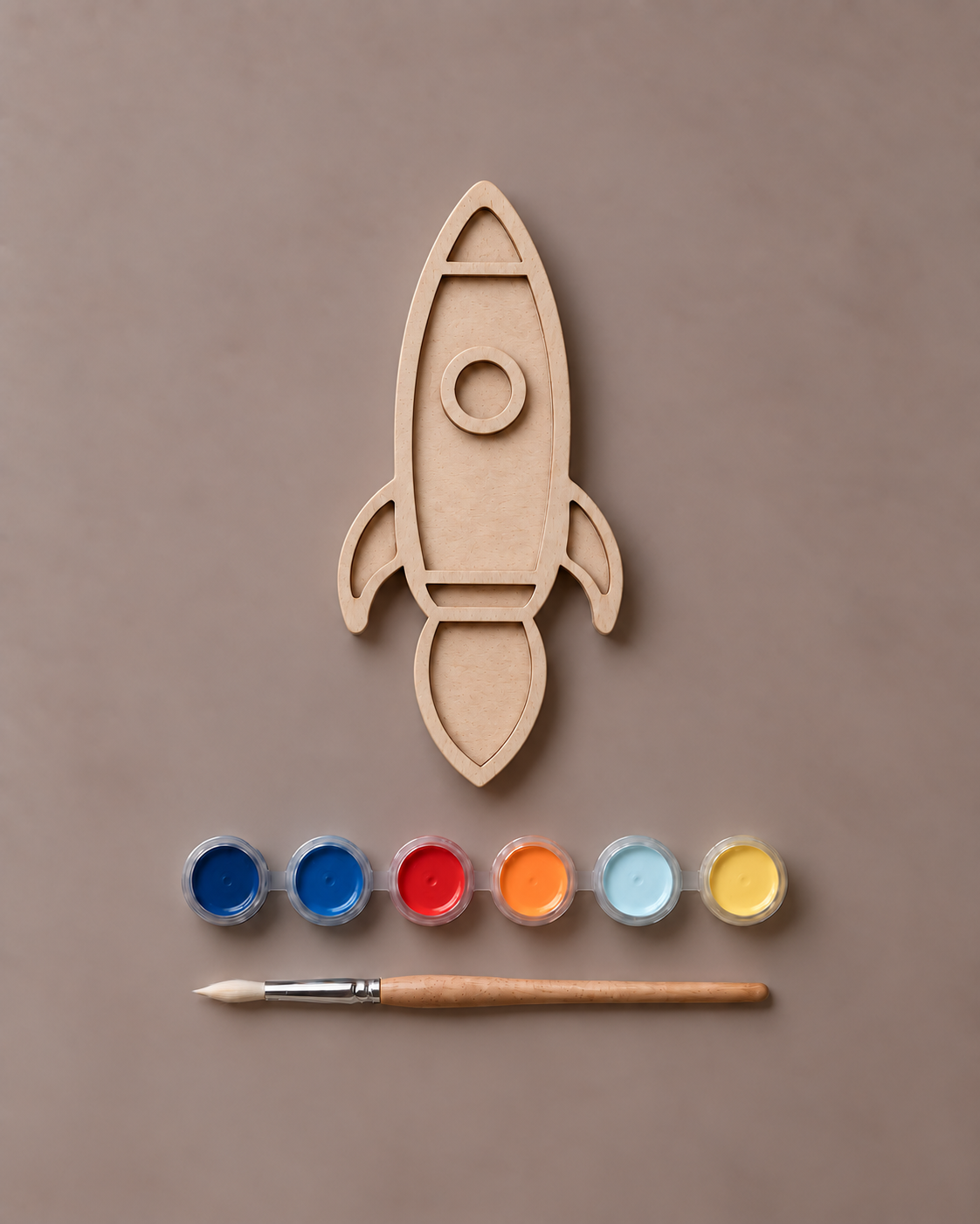 Little Lights Crafty Kit – DIY Wooden Space Rocket