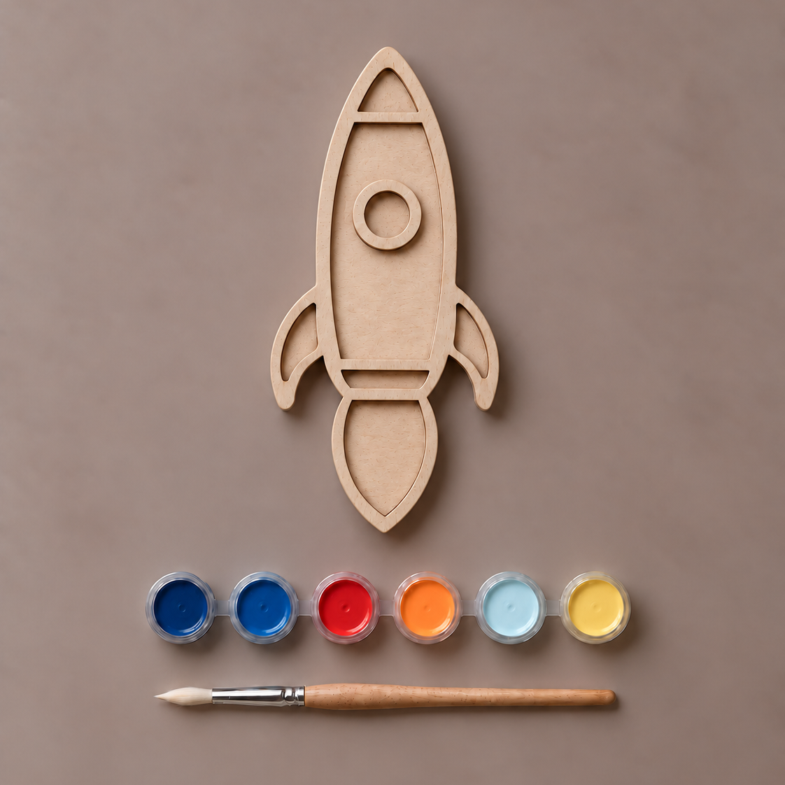 Little Lights Crafty Kit – DIY Wooden Space Rocket