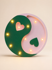 Yin-Yang Heart Lamp | Lilac Forest