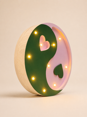 Yin-Yang Heart Lamp | Lilac Forest