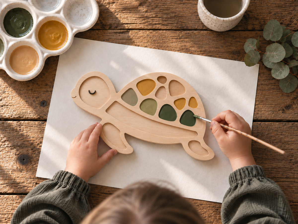 Little Lights Crafty Pack DIY Wooden Turtle